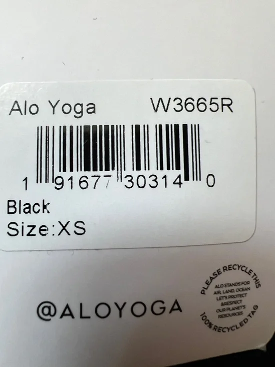 ALO Yoga Black Cropped Escalate Wrap Top - Picture 4 of 6